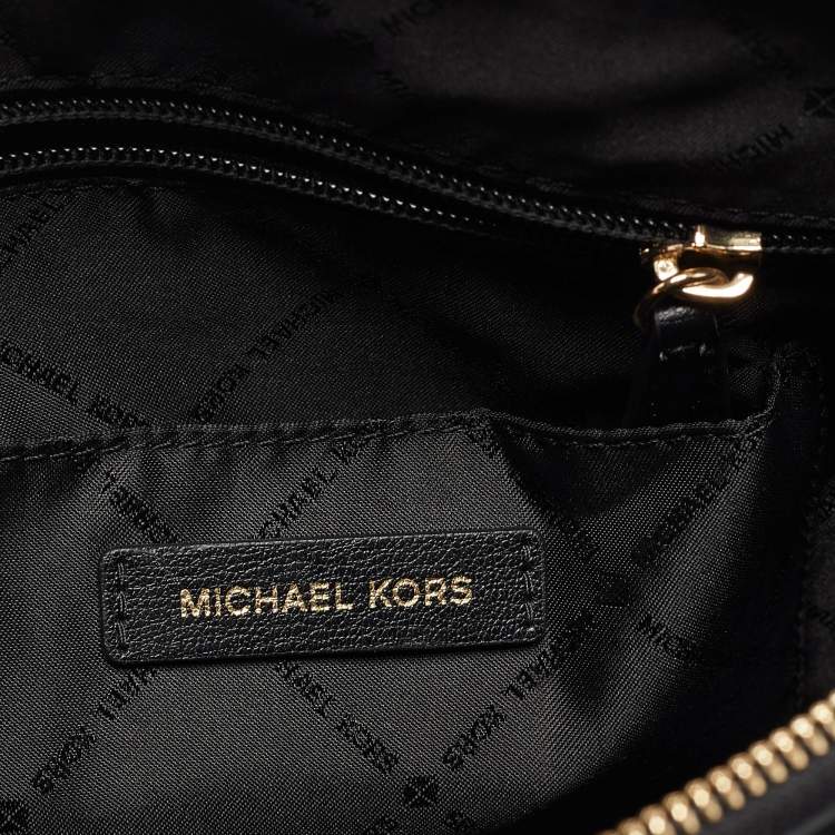 Pre Owned Michael Kors Navy Blue Leather Small Ellis Studded Tote