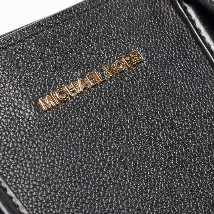 Pre Owned Michael Kors Black Leather Hayes Tote