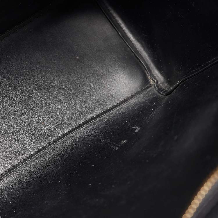 Pre Owned Michael Kors Black Leather Hayes Tote