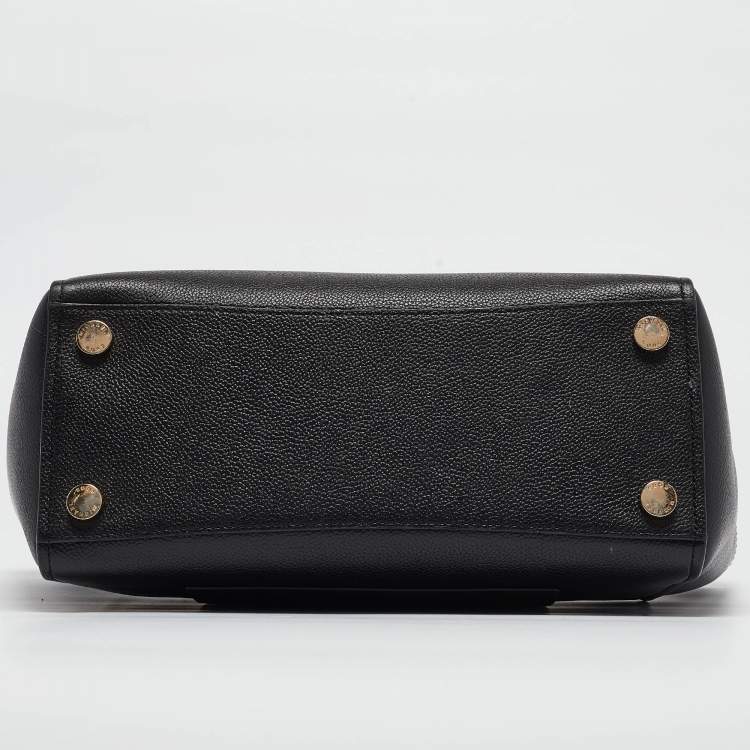 Pre Owned Michael Kors Black Leather Hayes Tote