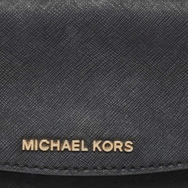 Pre Owned Michael Kors Black Leather Mini Ava Top Handle Bag