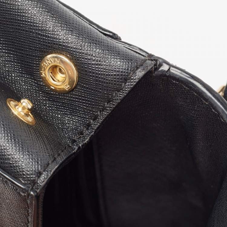 Pre Owned Michael Kors Black Leather Mini Ava Top Handle Bag