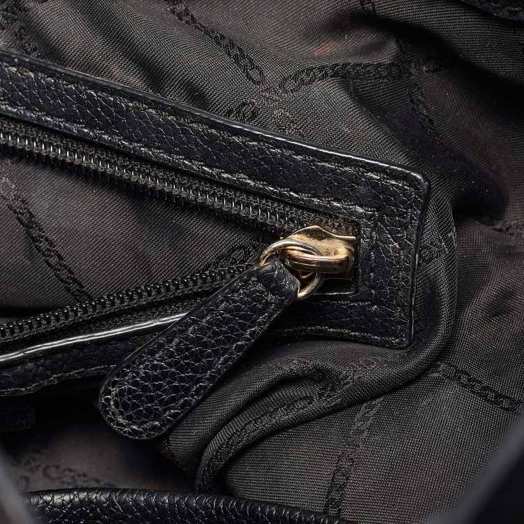 Pre Owned Michael Kors Black Pebbled Leather Large Bowery Shoulder Bag