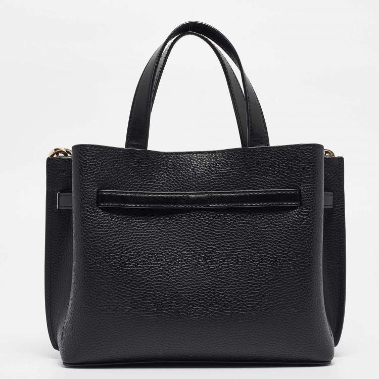 Pre Owned Michael Kors Black Leather Small Emilia Tote
