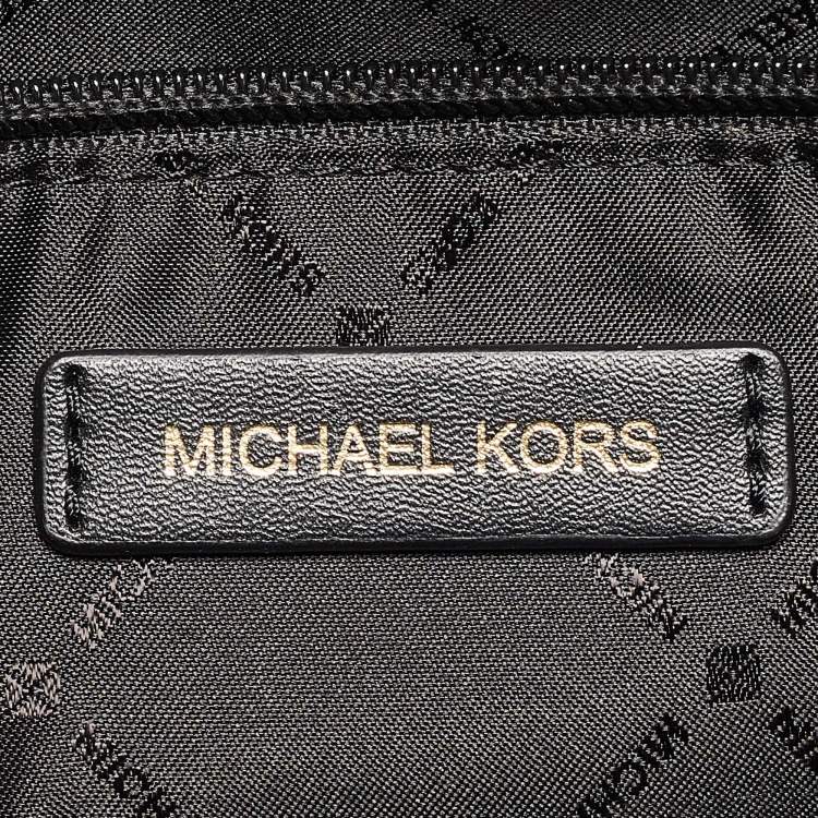 Pre Owned Michael Kors Black Leather Small Emilia Tote