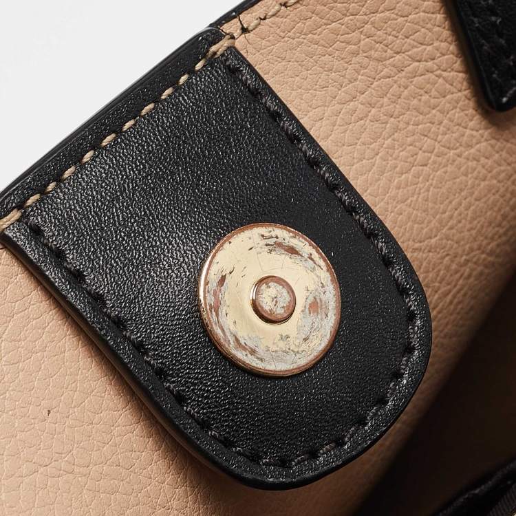 Pre Owned Michael Kors Black Leather Small Emilia Tote