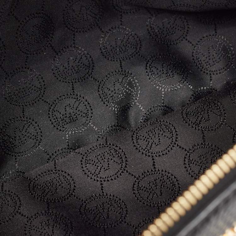 Pre Owned Michael Kors Black Leather Riley Satchel