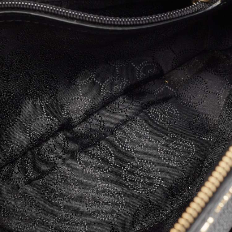 Pre Owned Michael Kors Black Leather Riley Satchel