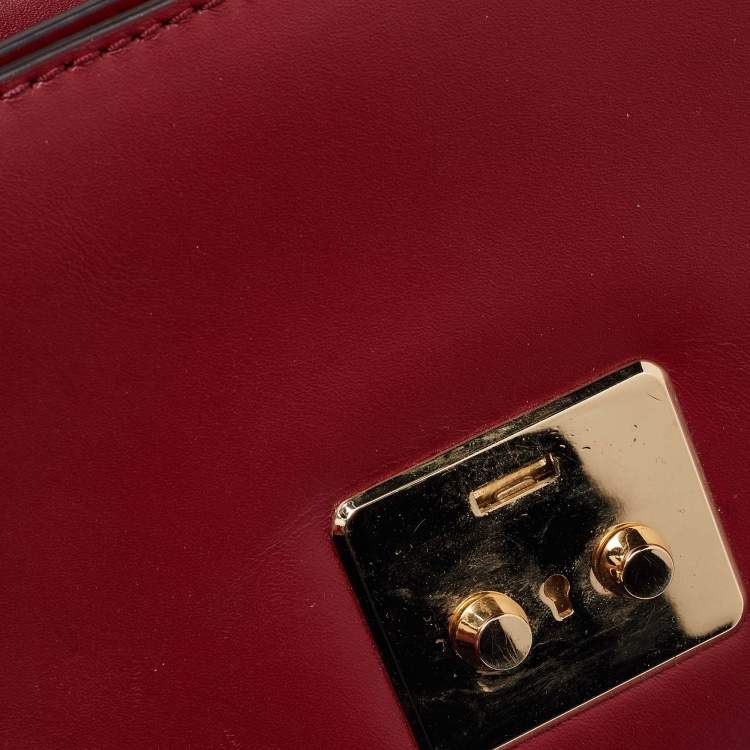 Pre Owned Michael Kors Red Leather Sloan Shoulder Bag