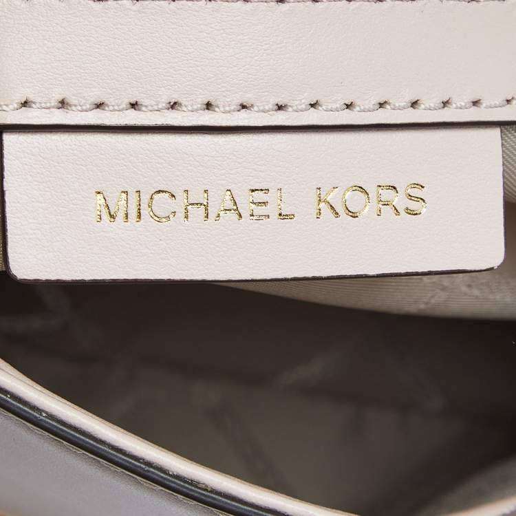 Pre Owned Michael Kors Pink Leather Small Ava Top Handle Bag