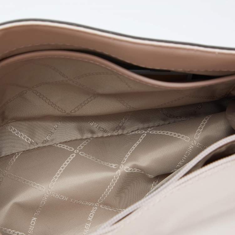 Pre Owned Michael Kors Pink Leather Small Ava Top Handle Bag
