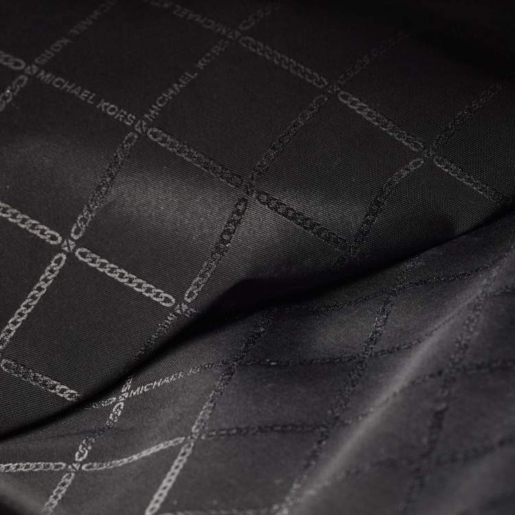 Pre Owned Michael Kors Black Nylon Large Sullivan Tote