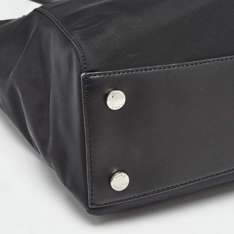 Pre Owned Michael Kors Black Nylon Large Sullivan Tote