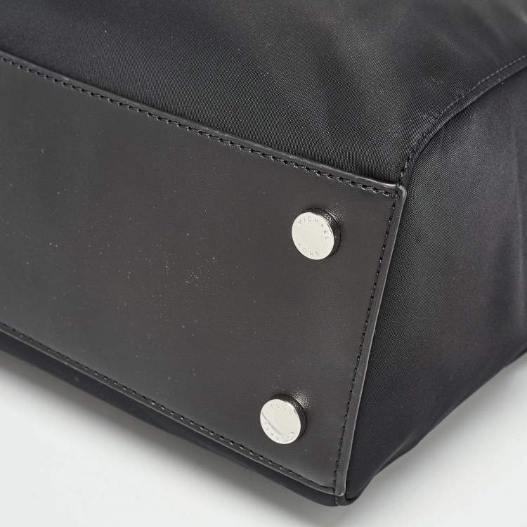 Pre Owned Michael Kors Black Nylon Large Sullivan Tote