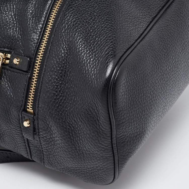 Pre Owned Michael Kors Black Leather Small Rhea Backpack