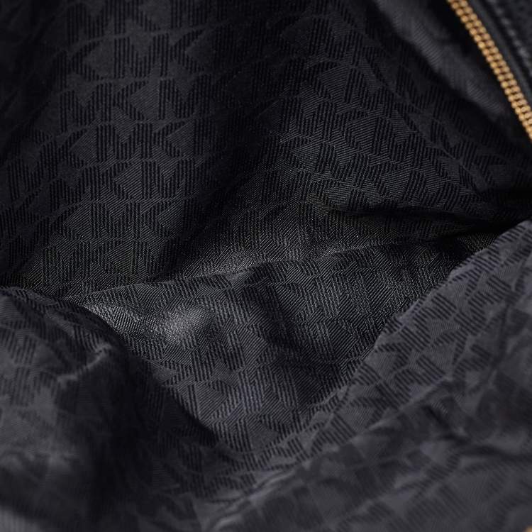 Pre Owned Michael Kors Black Leather Small Rhea Backpack