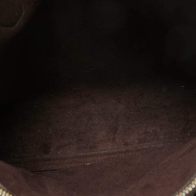 Pre Owned Michael Kors Navy Blue Watersnake Leather Large Mercer Tote