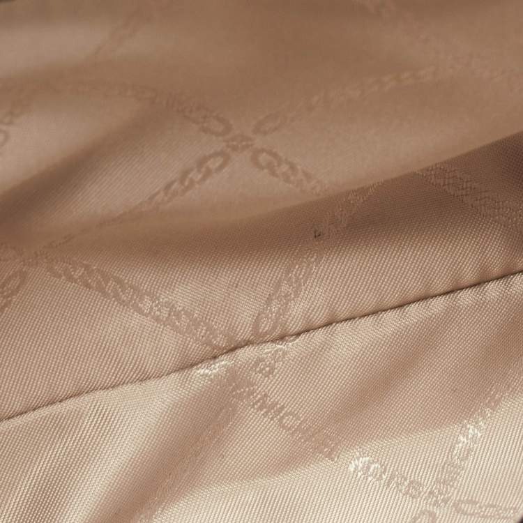 Pre Owned Michael Kors Dark Blue/White Leather Large Whitney Convertible Shoulder Bag