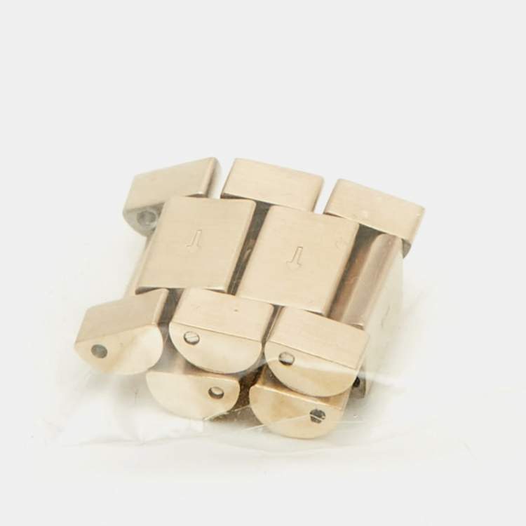 Pre Owned ساعة يد نسائية مايكل كورس كوبر MK5916 فضية اللون ذهبية اللون ستانلس ستيل 40 مم