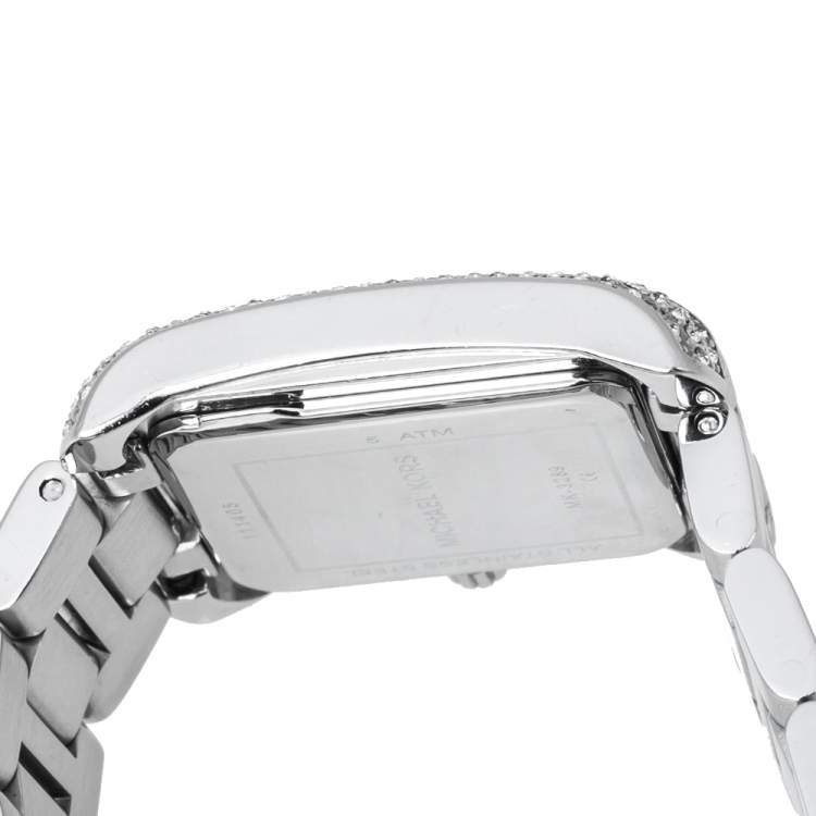 مملوكة مسبقًا  Michael Kors Silver Stainless Steel Petite Emery MK3289 Women's Wristwatch 27 mm