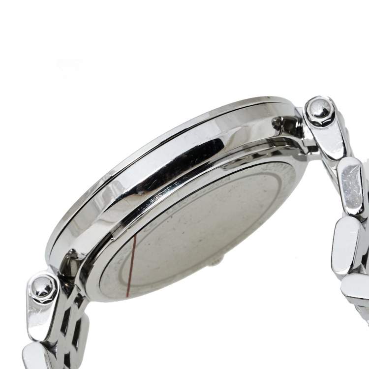 Pre Owned Michael Kors Silver Stainless Steel Mini Darci MK3429A Women's Wristwatch 33 mm