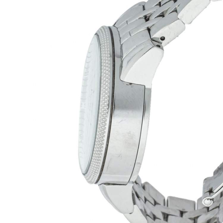 Pre Owned Michael Kors Mother Of Pearl Stainless Steel Chronograph MK5020 Women's Wristwatch 37mm