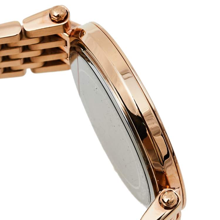 Pre Owned Michael Kors Rose Gold Tone Stainless Steel Darci MK3192 Women's Wristwatch 39 mm