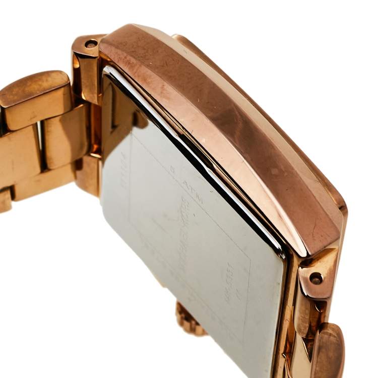 Pre Owned Michael Kors Rose Gold Tone Stainless Steel Chronograph MK5331 Women's Wristwatch 37 mm