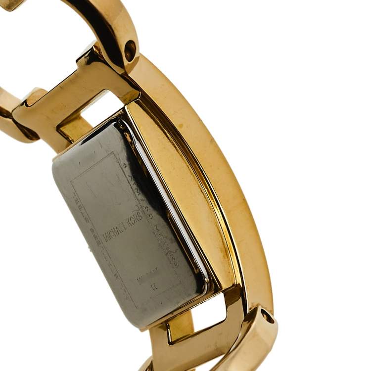Pre Owned Michael Kors Gold Tone Stainless Steel MK3065 Women's Wristwatch 27 mm