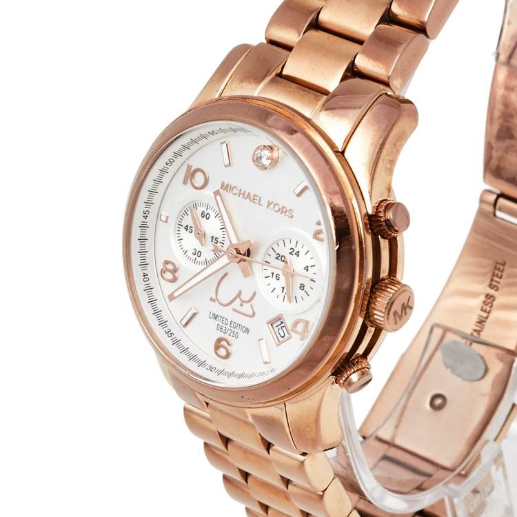Michael Kors Womens Bradshaw GoldToned Chronograph Watch MK5605  First  Class Watches IRL