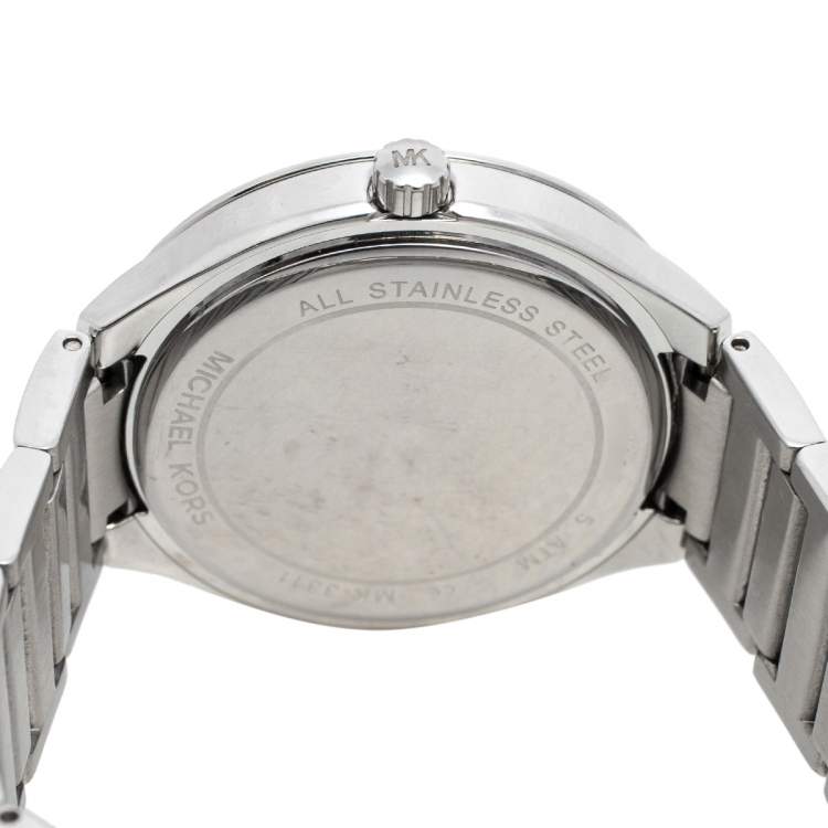 Pre Owned Michael Kors Mother of Pearl Stainless Steel Kerry MK3311 Women's Wristwatch 37 mm