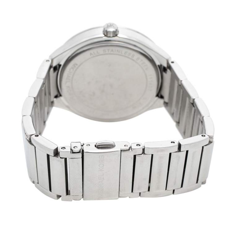 Pre Owned Michael Kors Mother of Pearl Stainless Steel Kerry MK3311 Women's Wristwatch 37 mm