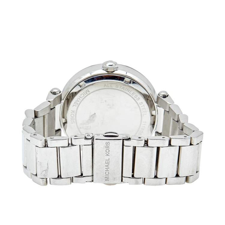 Pre Owned Michael Kors Crystal Stainless Steel Parker MK5925 Women's Wristwatch 39 mm