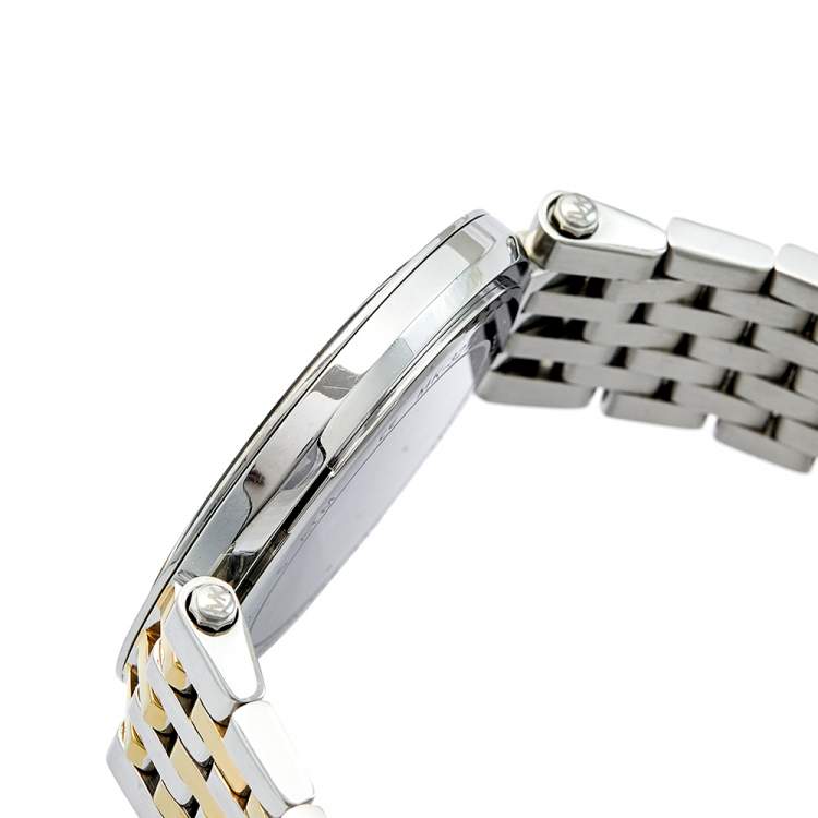 Pre Owned Michael Kors Silver Two Tone Stainless Steel Darci MK-3215 Women's Wristwatch 39 mm 