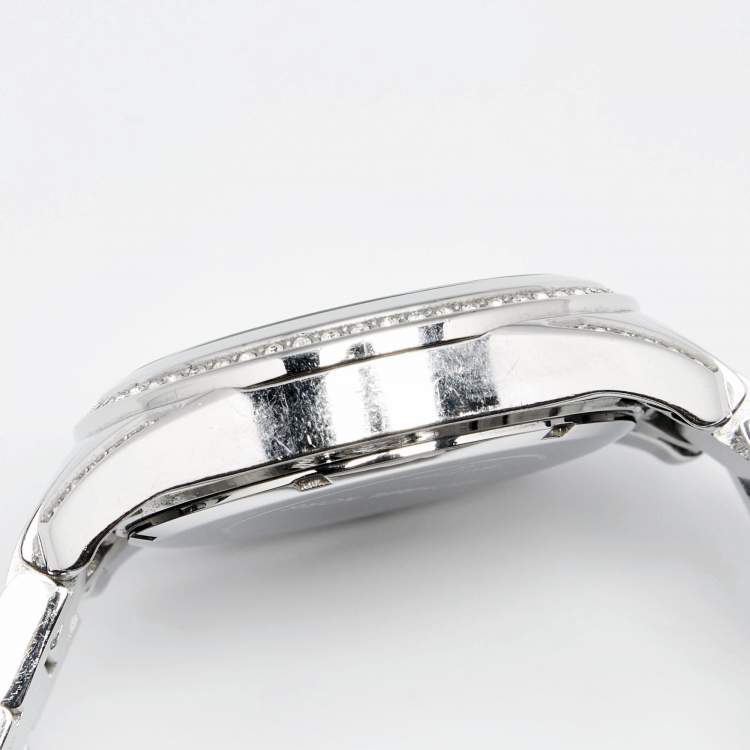 Pre Owned Michael Kors Silver Stainless Steel Blair MK5165 Women's Wristwatch 39 mm