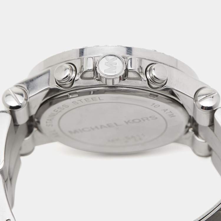 Pre Owned Michael Kors Mother of Pearl Stainless Steel MK5411 Women's Wristwatch 42 mm