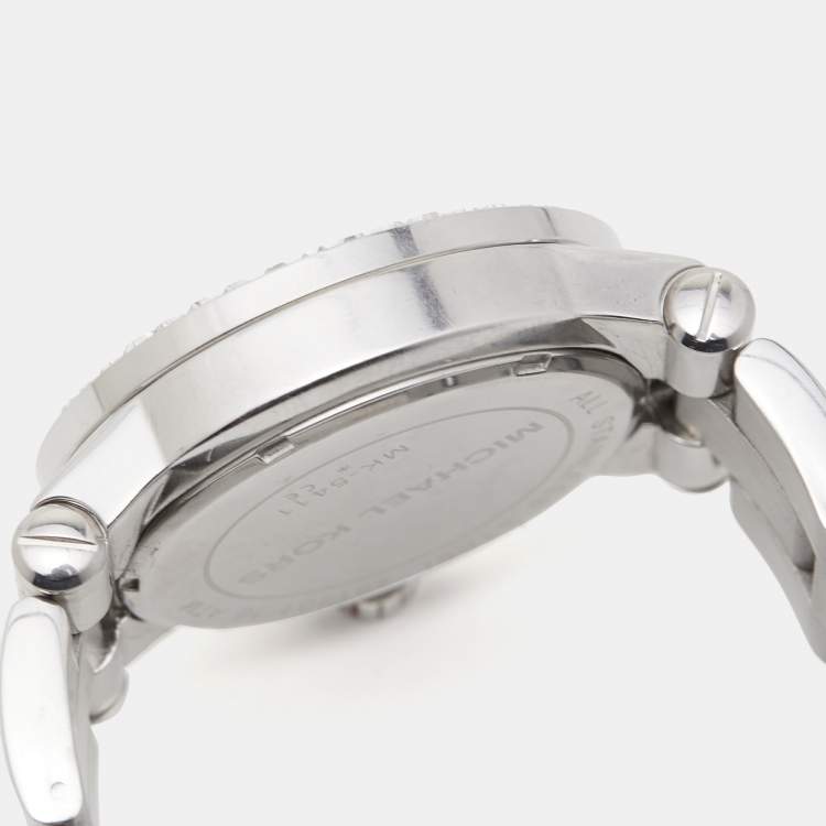 Pre Owned Michael Kors Mother of Pearl Stainless Steel MK5411 Women's Wristwatch 42 mm