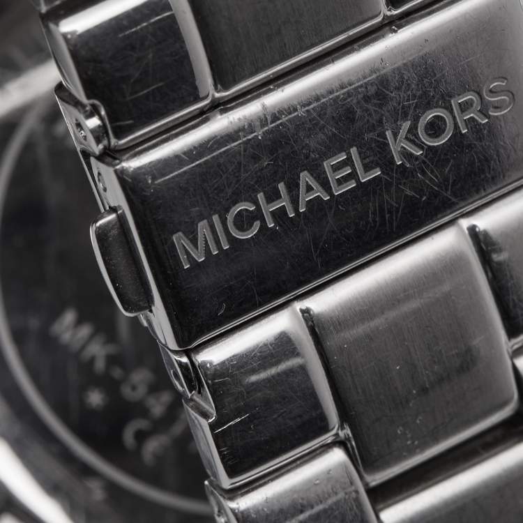 Pre Owned Michael Kors Mother of Pearl Stainless Steel MK5411 Women's Wristwatch 42 mm