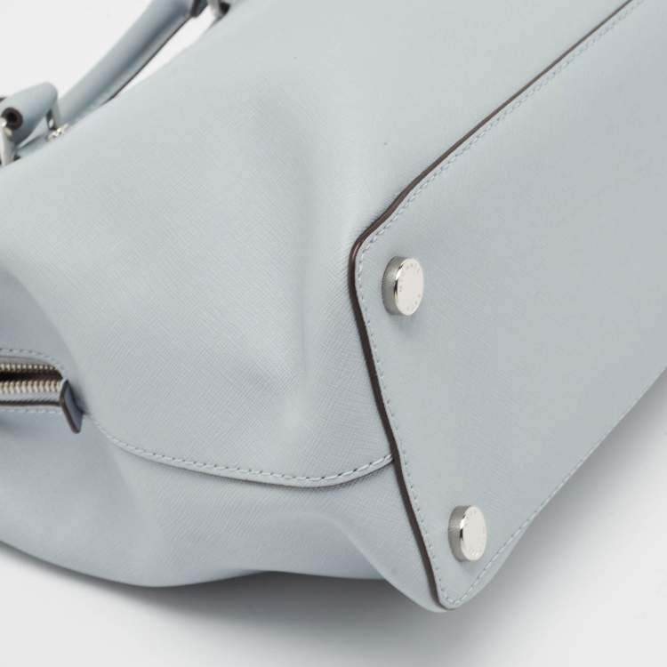 مملوكة مسبقًا MICHAEL Michael Kors Light Blue Leather Savannah Tote