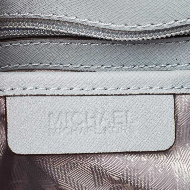 مملوكة مسبقًا MICHAEL Michael Kors Light Blue Leather Savannah Tote