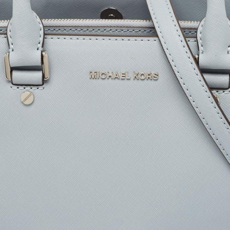 مم�لوكة مسبقًا MICHAEL Michael Kors Light Blue Leather Savannah Tote