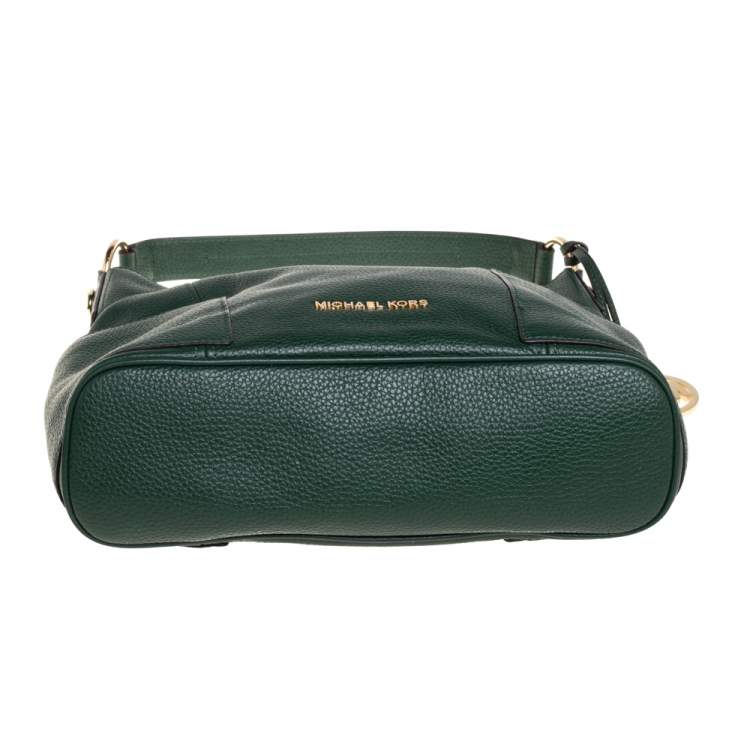 Pre Owned MICHAEL Michael Kors Green Leather Anita Hobo