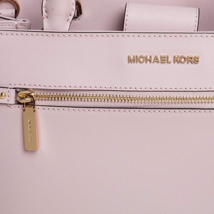 Pre Owned MICHAEL Michael Kors Pink Leather Medium Hailee Satchel