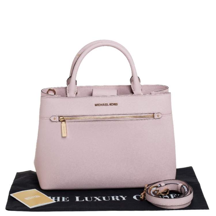 Pre Owned MICHAEL Michael Kors Pink Leather Medium Hailee Satchel