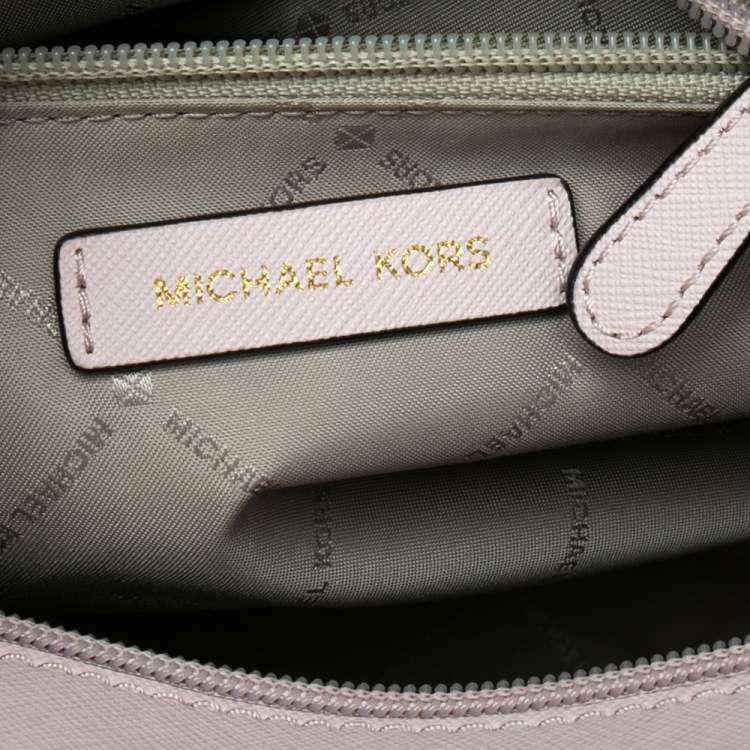 مملوكة مسبقًا MICHAEL Michael Kors Powder Pink Leather Medium East West Satchel