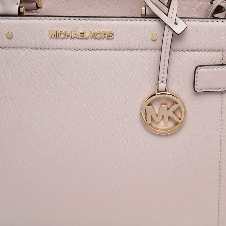 مملوكة مسبقًا MICHAEL Michael Kors Powder Pink Leather Medium East West Satchel