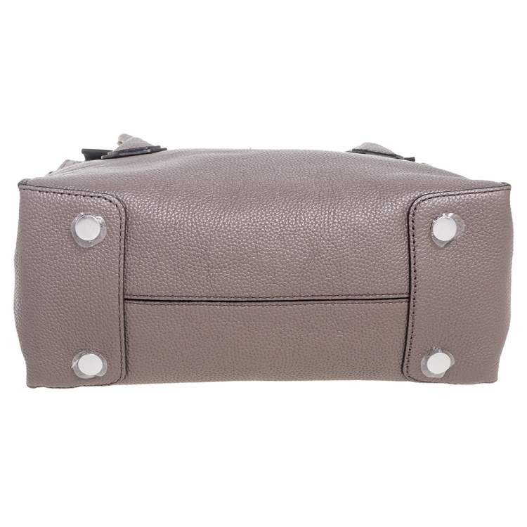 Pre Owned MICHAEL Michael Kors Grey Grained Leather Large Mercer All In One Tote