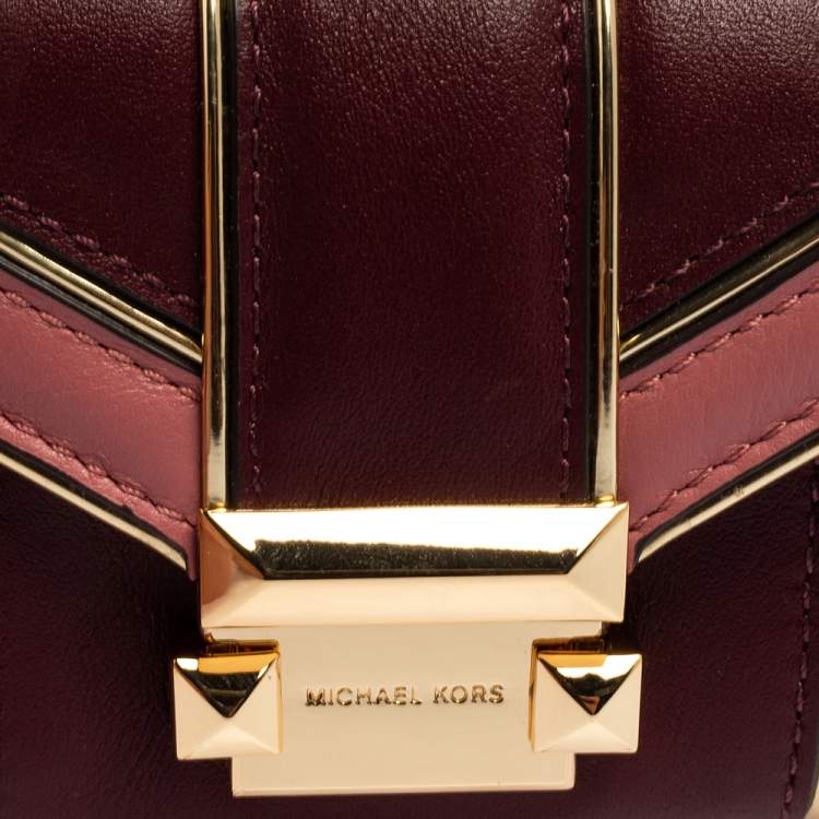 Pre Owned MICHAEL Michael Kors Multicolor Quilted Leather Whitney Compact Wallet