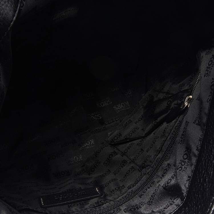 Pre Owned MICHAEL Michael Kors Black Leather Large Brookville Hobo