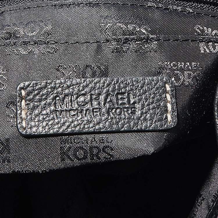 Pre Owned MICHAEL Michael Kors Black Leather Large Brookville Hobo